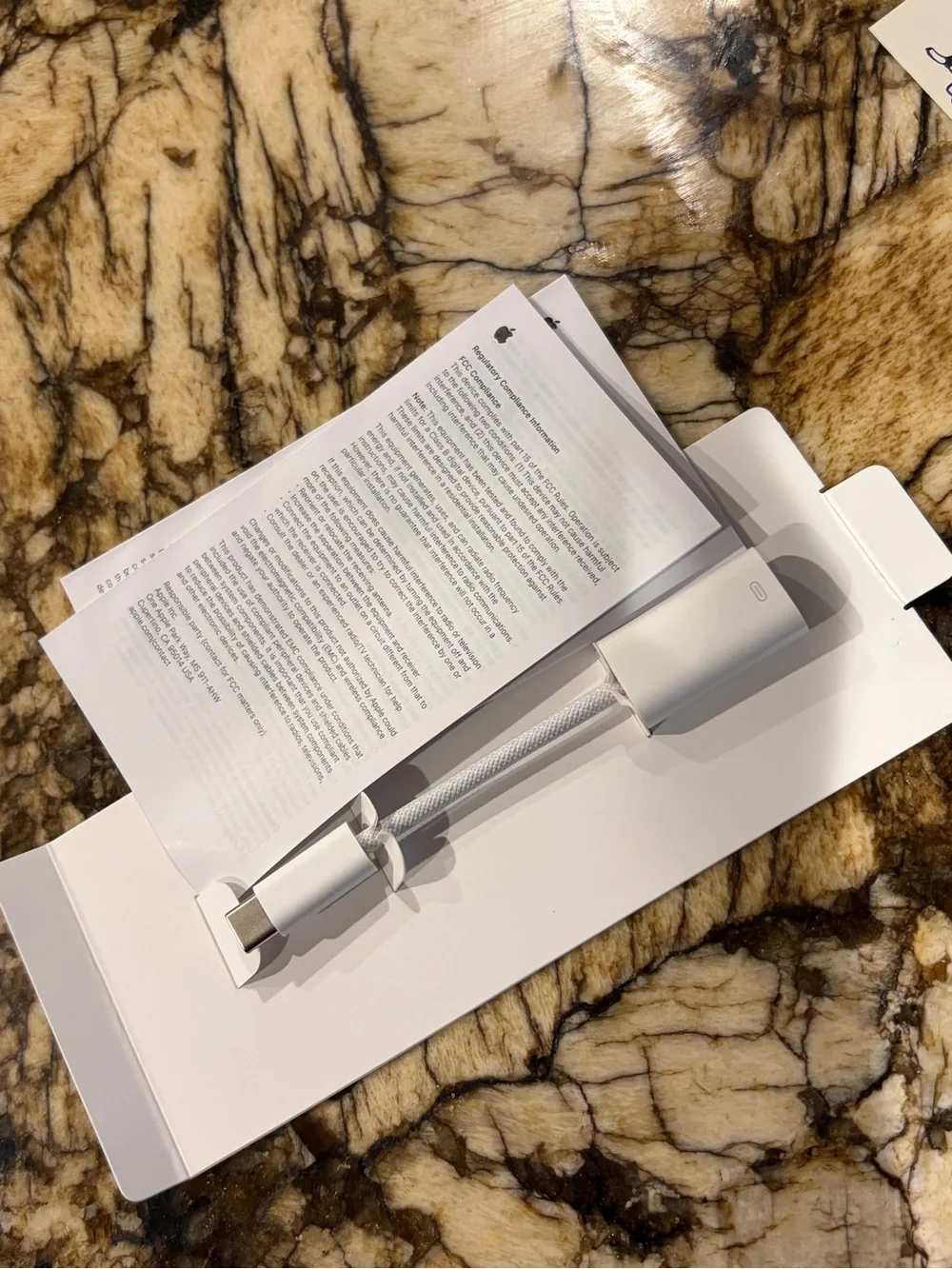 Apple USB-C to Lightning adapter